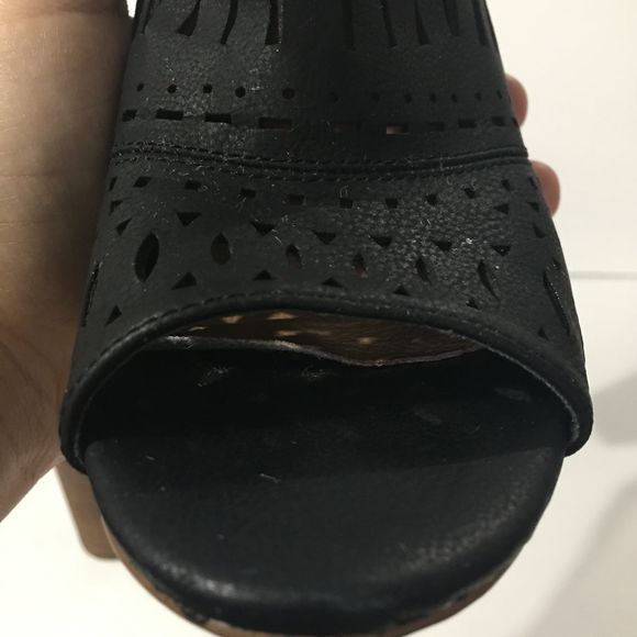 Restricted Peep Toe Platform Heel Ankle Boot, Sz 8 - Picture 6 of 10